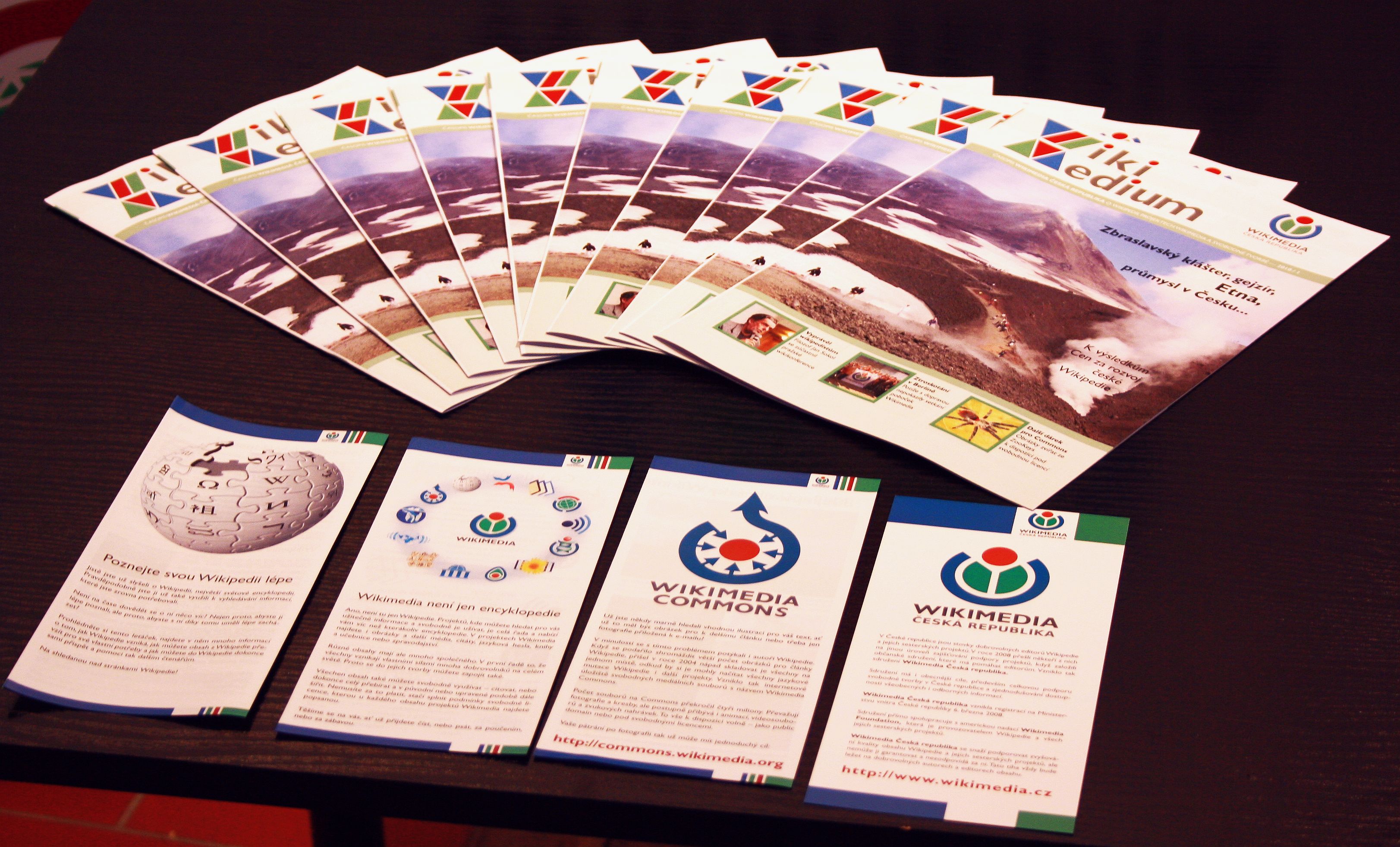 Wikimedia Czech Republic leaflets 2010 - Imprimerie